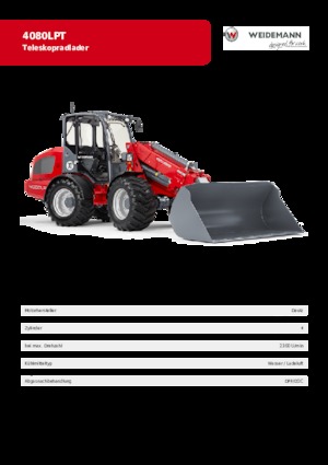 Wheel Loaders Weidemann 4080 LP T 