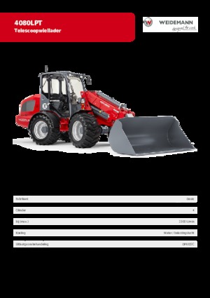 Wheel Loaders Weidemann 4080 LP T 
