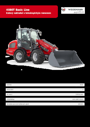 Wheel Loaders Weidemann 4080 T Basic Line 