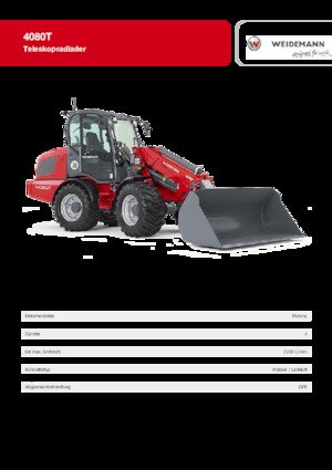 Wheel Loaders Weidemann 4080 T