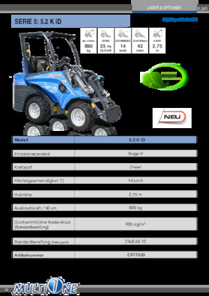 Wheel Loaders Multione 5.2 K iD