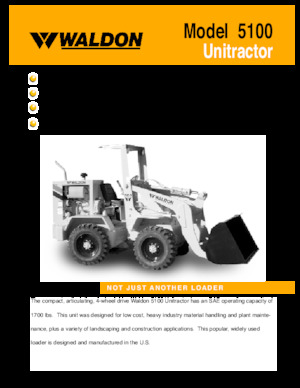 Wheel Loaders Waldon 5100