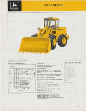Tekerlekli yükleyiciler John Deere Construction 544 D
