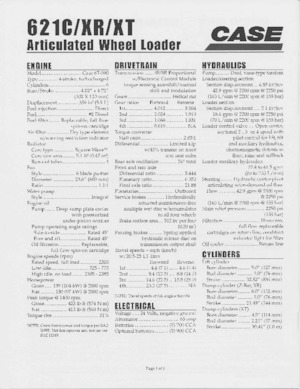 Wheel Loaders Case 621 C