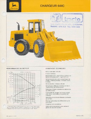 Wheel Loaders John Deere Construction 644 C