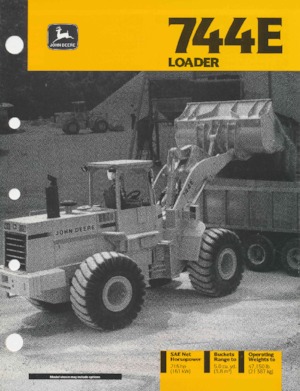 Wheel Loaders John Deere Construction 744 E