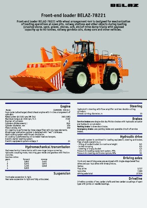 Wheel Loaders Belaz 78221