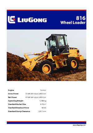 Wheel Loaders Liugong 816