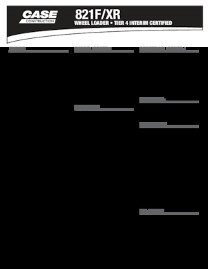 Wheel Loaders Case 821 F