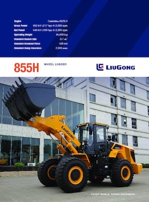 Wheel Loaders Liugong 855H