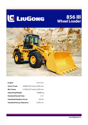 Wheel Loaders Liugong 856 III
