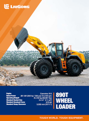 Tekerlekli yükleyiciler Liugong 890T