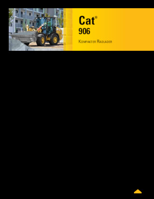 Tekerlekli yükleyiciler Caterpillar 906