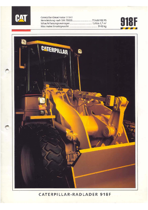 Wheel Loaders Caterpillar 918 F