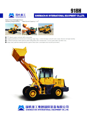 Tekerlekli yükleyiciler Sinomach 918H