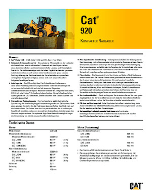Wheel Loaders Caterpillar 920