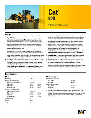 Wheel Loaders Caterpillar 920
