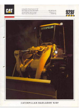Wheel Loaders Caterpillar 928 F