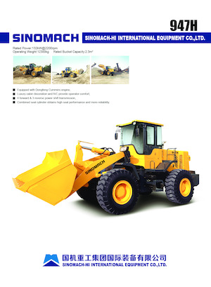 Wheel Loaders Sinomach 947H