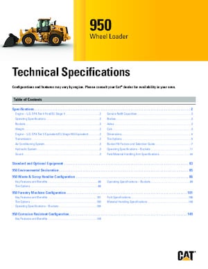 Wheel Loaders Caterpillar 950