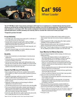 Wheel Loaders Caterpillar 966