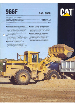 Tekerlekli yükleyiciler Caterpillar 966 F