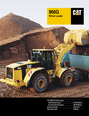 Tekerlekli yükleyiciler Caterpillar 966 G