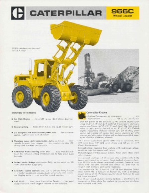 Wheel Loaders Caterpillar 966C