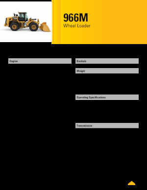 Wheel Loaders Caterpillar 966M