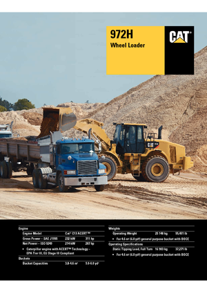 Wheel Loaders Caterpillar 972H