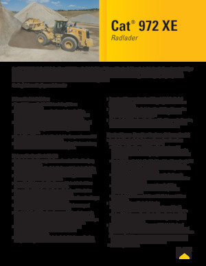 Wheel Loaders Caterpillar 972XE