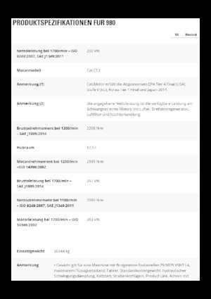 Tekerlekli yükleyiciler Caterpillar 980