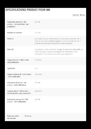 Tekerlekli yükleyiciler Caterpillar 980