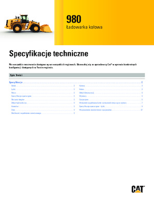 Tekerlekli yükleyiciler Caterpillar 980