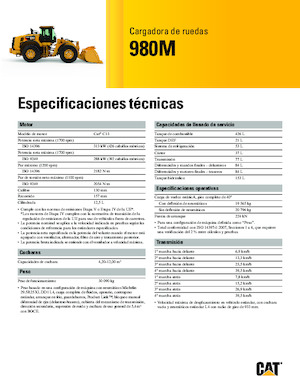 Wheel Loaders Caterpillar 980M