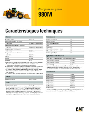 Wheel Loaders Caterpillar 980M