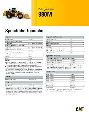 Wheel Loaders Caterpillar 980M