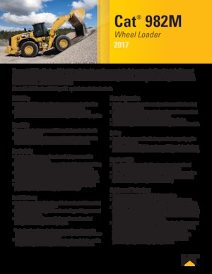 Wheel Loaders Caterpillar 982M