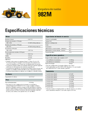 Wheel Loaders Caterpillar 982M