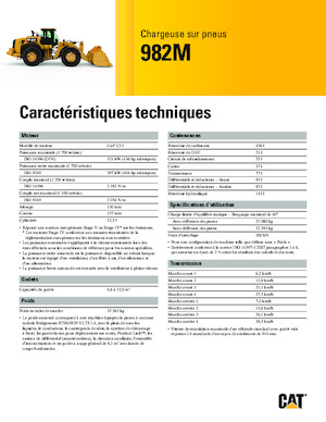 Wheel Loaders Caterpillar 982M