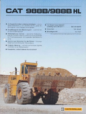 Wheel Loaders Caterpillar 988B