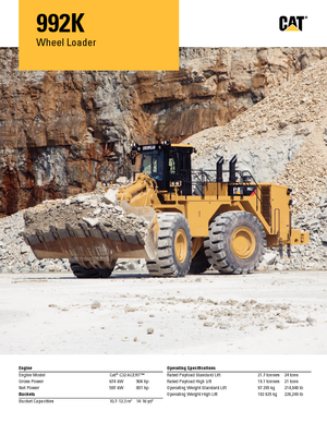 Wheel Loaders Caterpillar 992K