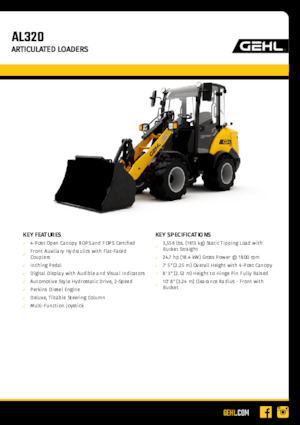 Wheel Loaders Gehl AL320