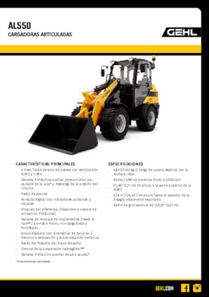 Wheel Loaders Gehl AL550