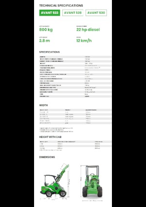 Wheel Loaders Avant Tecno Avant 523