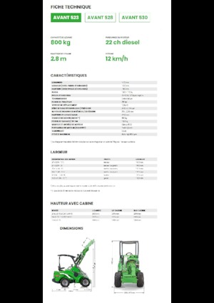 Wheel Loaders Avant Tecno Avant 523