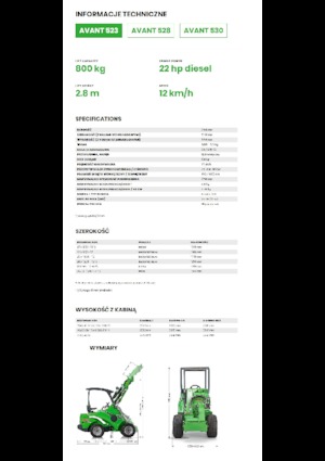 Wheel Loaders Avant Tecno Avant 523