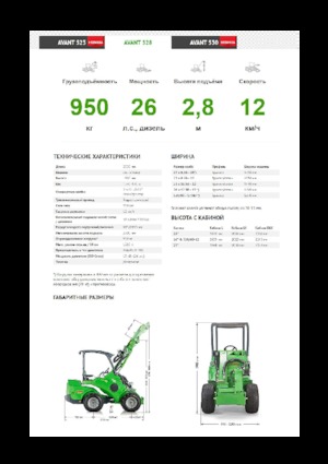 Wheel Loaders Avant Tecno Avant 528