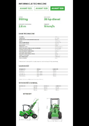 Wheel Loaders Avant Tecno Avant 530