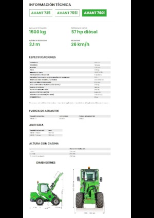 Wheel Loaders Avant Tecno Avant 760i